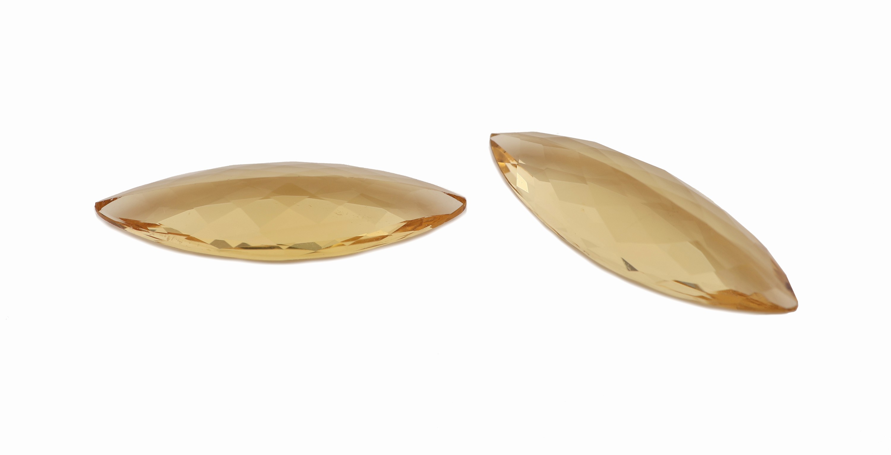 Detail a: Lot 2 Gold Berylle, zus. ca. 7.71 ct, facett. Navettes