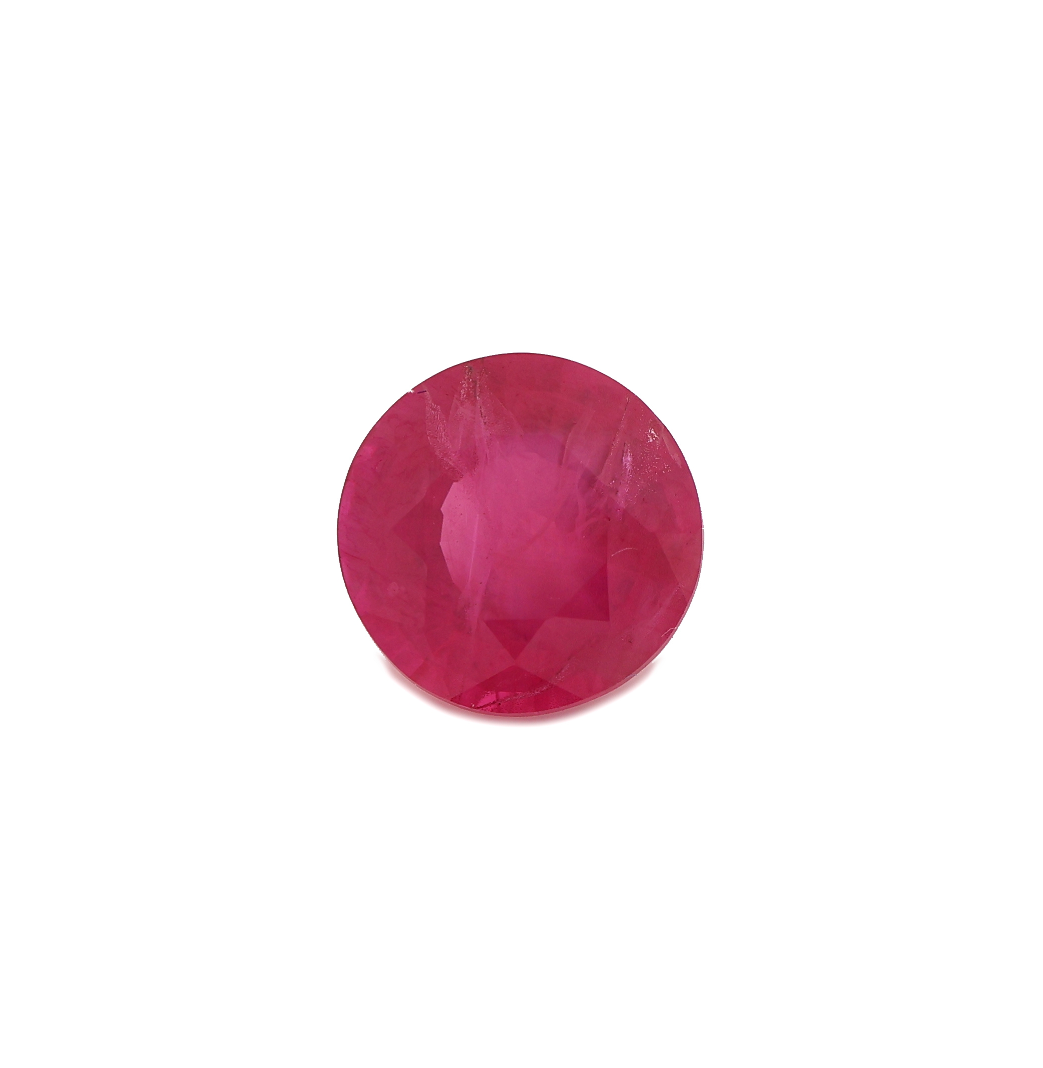 Loser Rubin 1.15 ct, rundfacett., Herkunft Burma (Myanmar), erhitzt, mit Expertise von Gemmological International Laboratories Canada