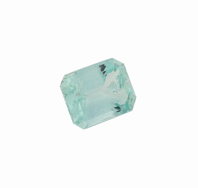 26937413a - Loser Smaragd, ca. 2.64 ct, oktogonaler Treppenschliff, Herkunft Kolumbien, mit ...