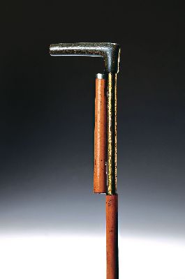 Image 26937426 - Systemstock/ Gewehrstock mit ehemaliger Schussvorrichtung, wohl Schweiz, um 1900, ...