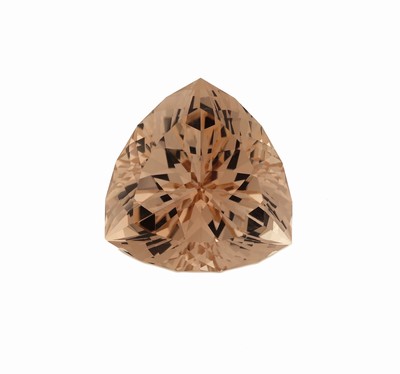 Image 26937479 - Loser Imperial Topas, ca. 38.5 ct, facett. Trillion-Schliff, Light Reddish Orange, ca. ...
