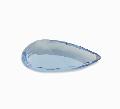26937718b - Loser Aquamarin, ca. 25.9 ct, facett. Tropfenschliff, Madagaskar, schöne Farbe ...