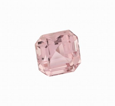 26937720a - Loser Kunzit, ca. 24.6 ct, facett. Asscher- Cut, Pink, ca. 15.8 x 15.8 x 12.7 mm ...