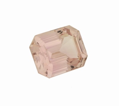 26937731a - Loser Kunzit, ca. 19.2 ct, facett. Oktagon- schliff, Pink, ca. 16.7 x 13.7 x 10.3 mm ...