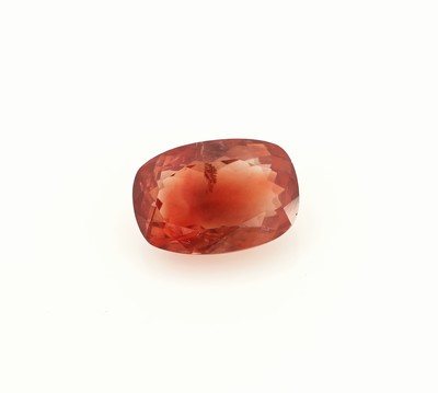Image 26937970 - Loser Oregon Sonnenstein, ca. 5.7 ct, oval- facett., Medium Orangy Red, ca. 13.4 x 9.2 x ...