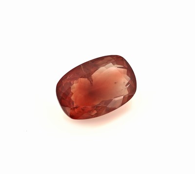 26937970a - Loser Oregon Sonnenstein, ca. 5.7 ct, oval- facett., Medium Orangy Red, ca. 13.4 x 9.2 x ...