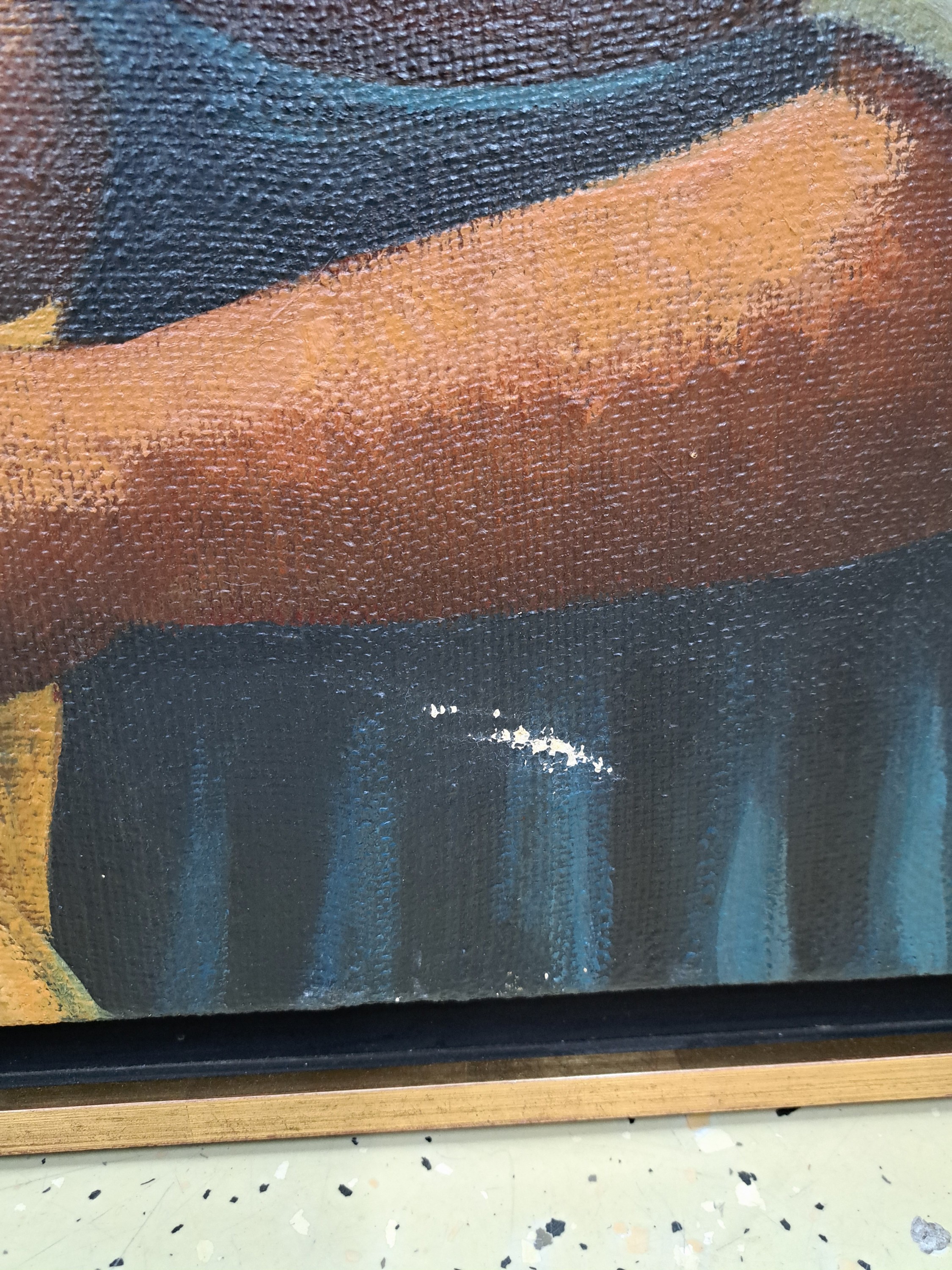 Detail a: Mario Mollari, 1930 Buenos Aires - 2010, argentinischer Maler, bäuerliche Szenerie, Frauen bei der Kornernte, Öl/Lwd, signiert, ca. 80 x 70 cm, ...