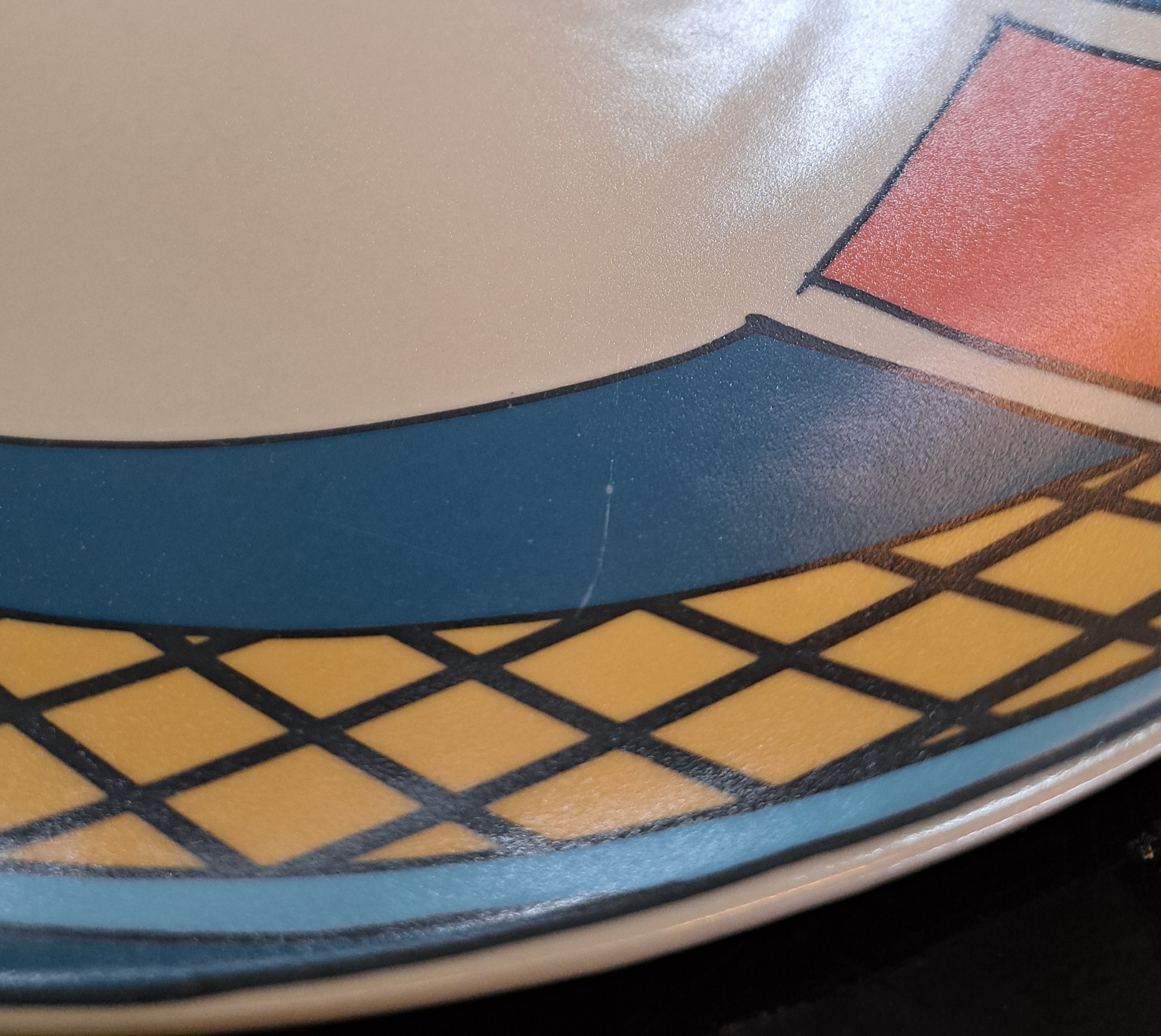 Detail i: Umfangreiches Kaffee- und Speiseservice, Rosenthal "Flash One", Entwurf Dorothy Hafner, Kaffeekanne, Zuckerdose, 10 Tassen mit Untertassen, ...