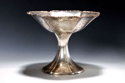 Image Fußschale, Koch & Bergfeld, um 1900, 800er Silber, sechspassige Schale, ...