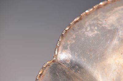 26938169a - Fußschale, Koch & Bergfeld, um 1900, 800er Silber, sechspassige Schale, ...