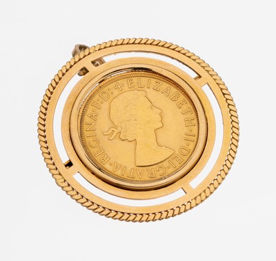 Image 26938191 - 18 kt Gold Münz-Anhänger, GG 750/000, lose gefasste Goldmünze, ...
