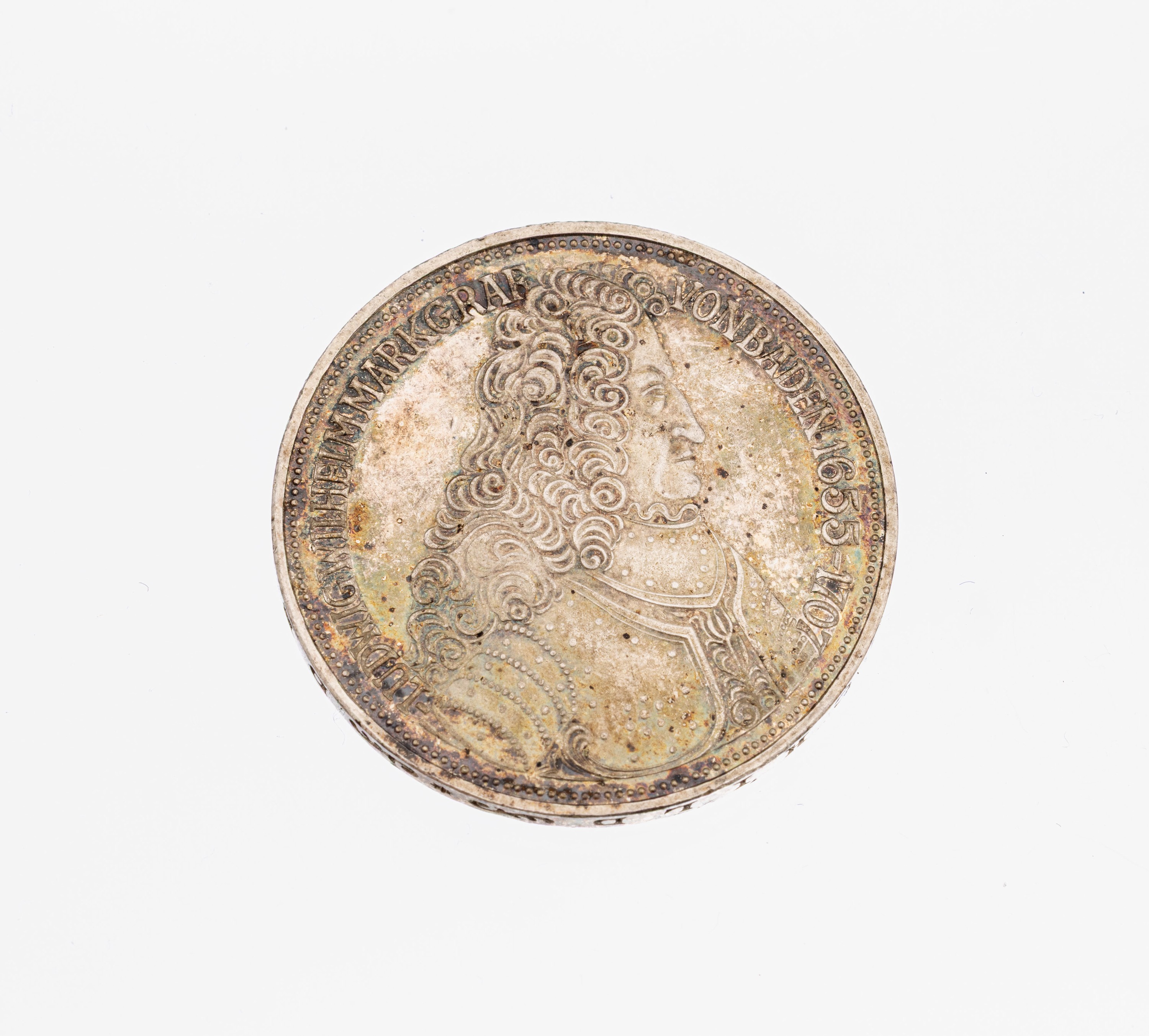 5 Mark Silbermünze, Deutschland, 1955, Markgraf von Baden