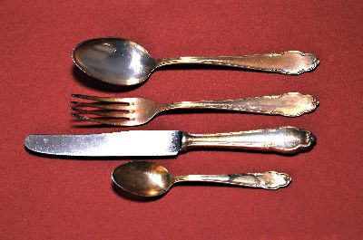 Image Tafelbesteck, deutsch, wohl 20/30er Jahre, 800er Silber, 12 Löffel, 12 Gabeln, 12 ...