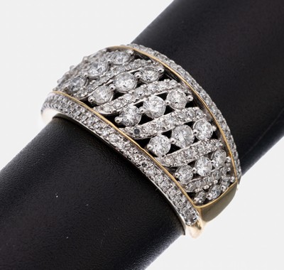 Image 26938836 - 14 kt Gold Brillant-Ring, GG/WG 585/000, Brillanten zus. ca. 1.0 ct (grav.) ...