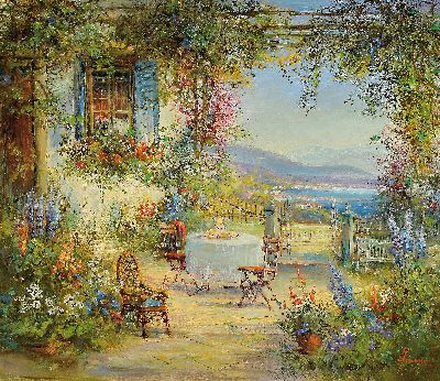 Image 26939238 - Christian Jereczek, 1935 Berlin-2013 Heideck, Blick auf eine südliche Terrasse, ...