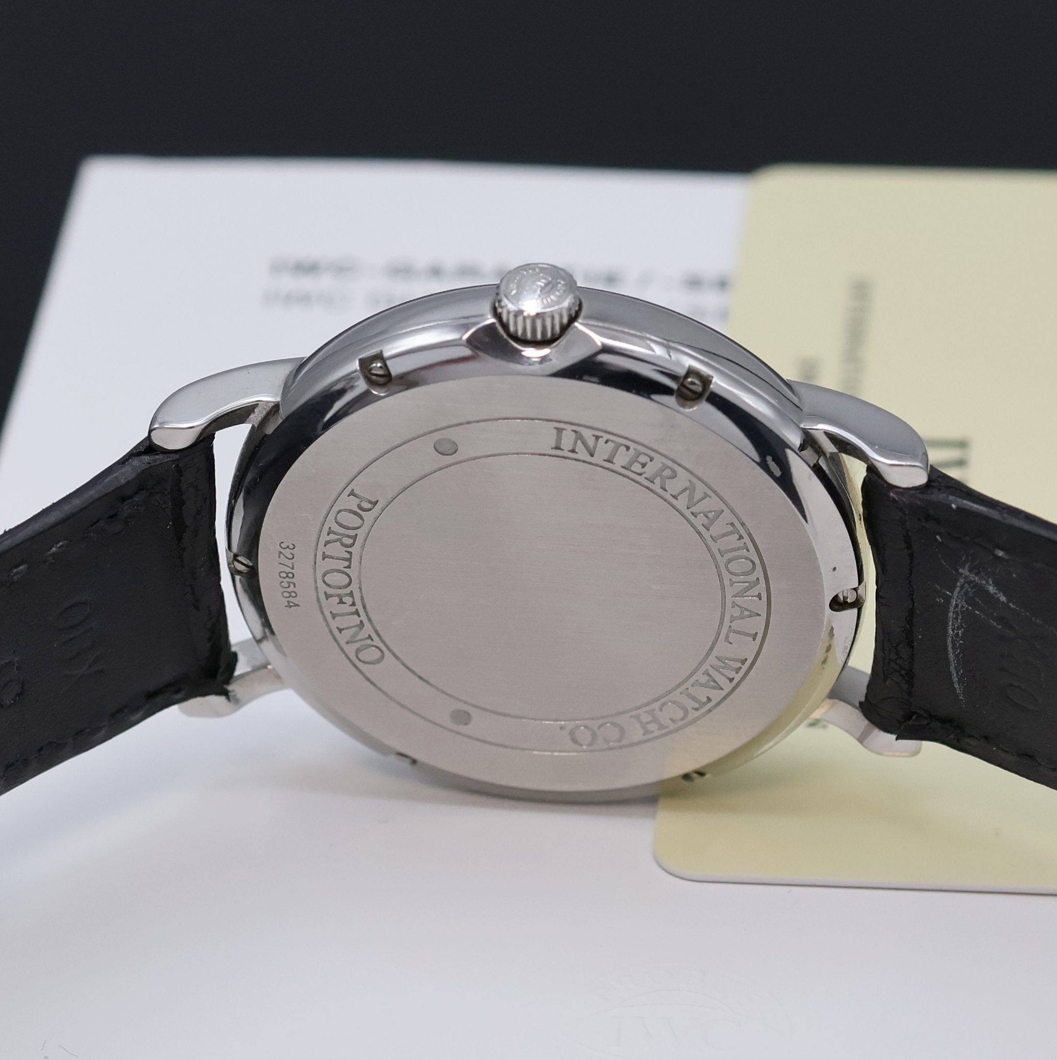 Detail d: IWC Herrenarmbanduhr Portofino Referenz IW356305, Automatik, Edelstahlgeh. inkl. orig. Lederband m. orig. Faltschl., Boden 6- fach verschr., ...