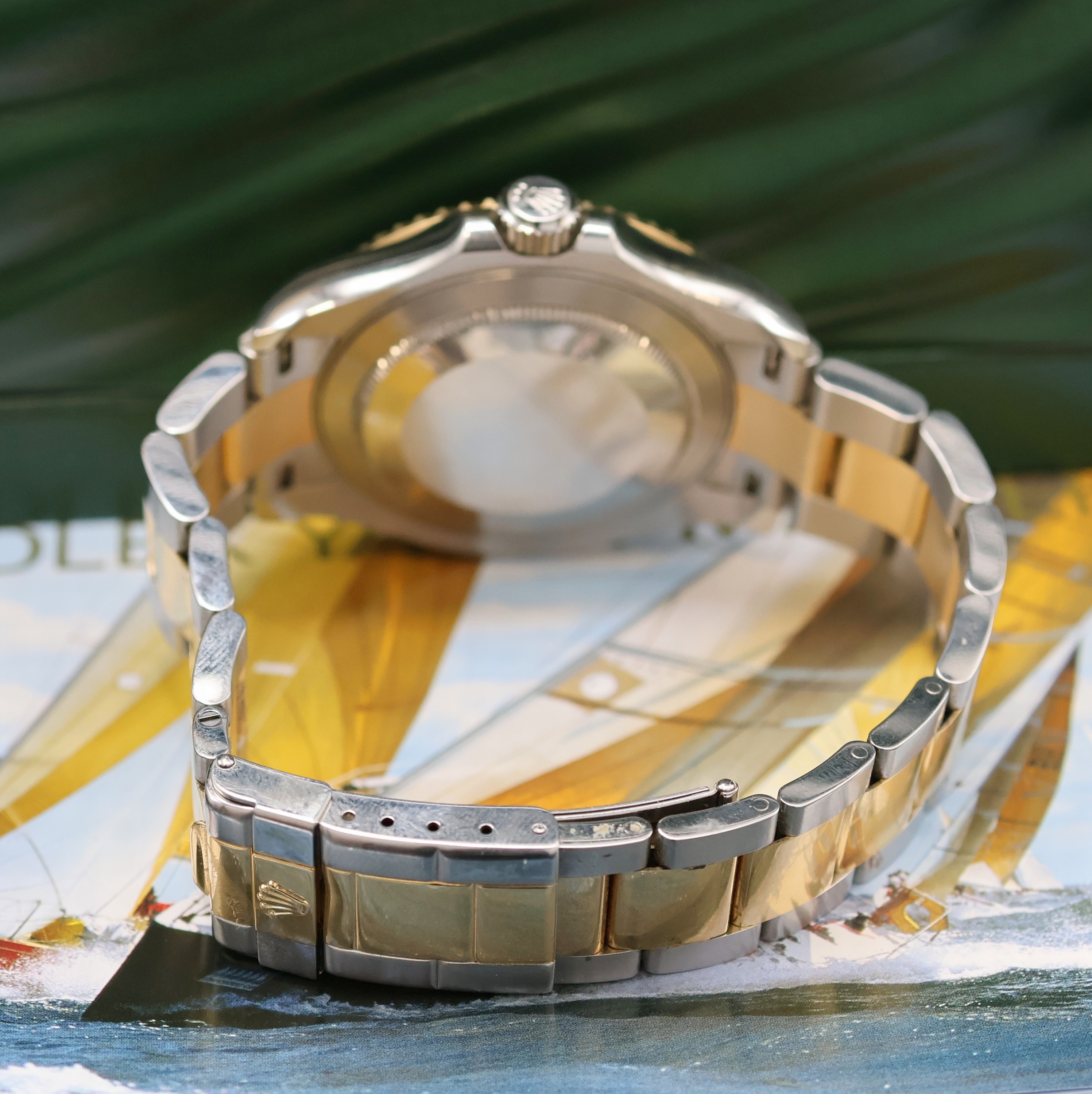 Detail d: ROLEX Herrenarmbanduhr Oyster Perpetual Date Yacht-Master Referenz 16623, Automatik, G-Serie, Chronometer der Superlative in Edelstahl/Gold ...