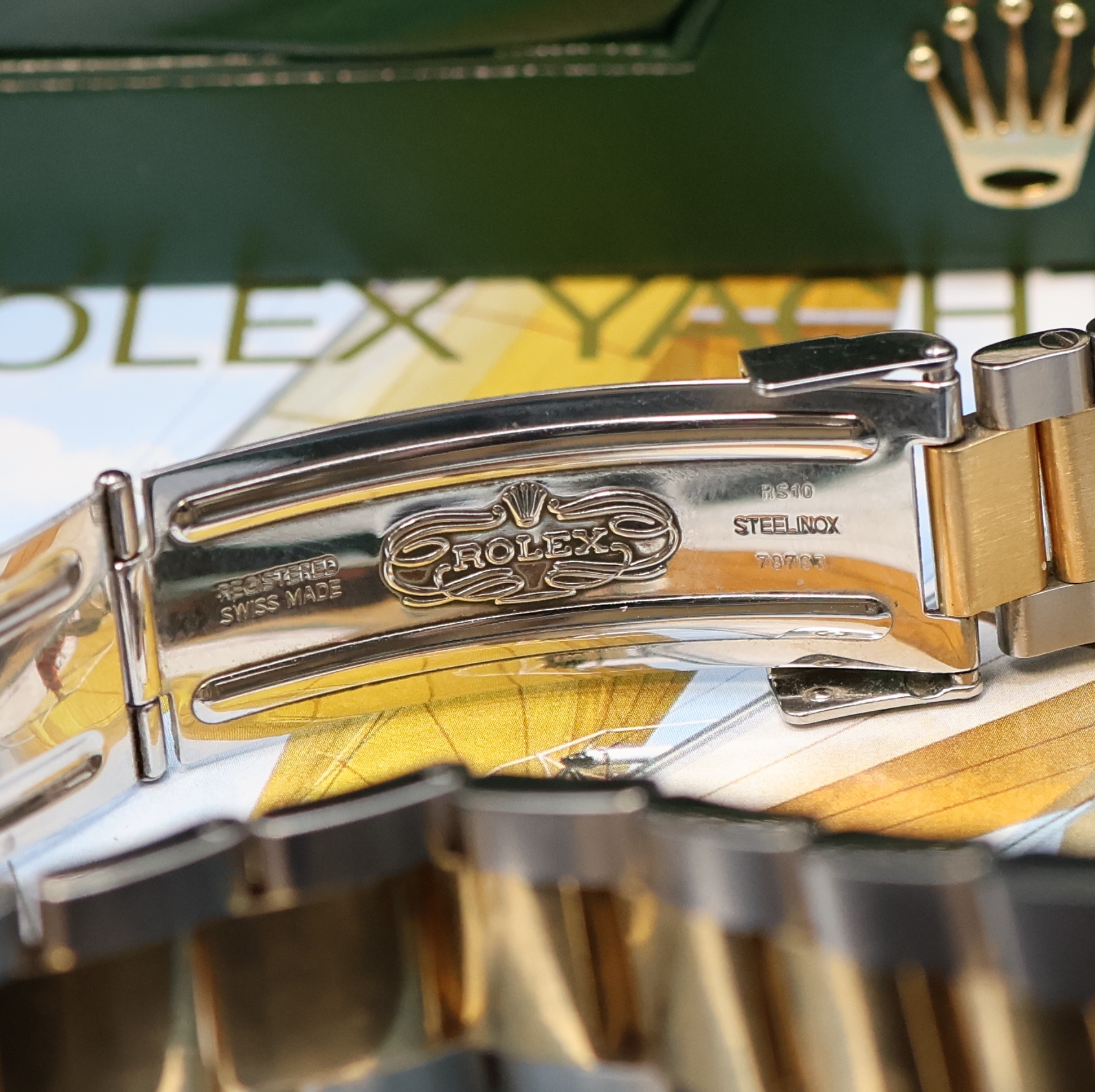 Detail f: ROLEX Herrenarmbanduhr Oyster Perpetual Date Yacht-Master Referenz 16623, Automatik, G-Serie, Chronometer der Superlative in Edelstahl/Gold ...