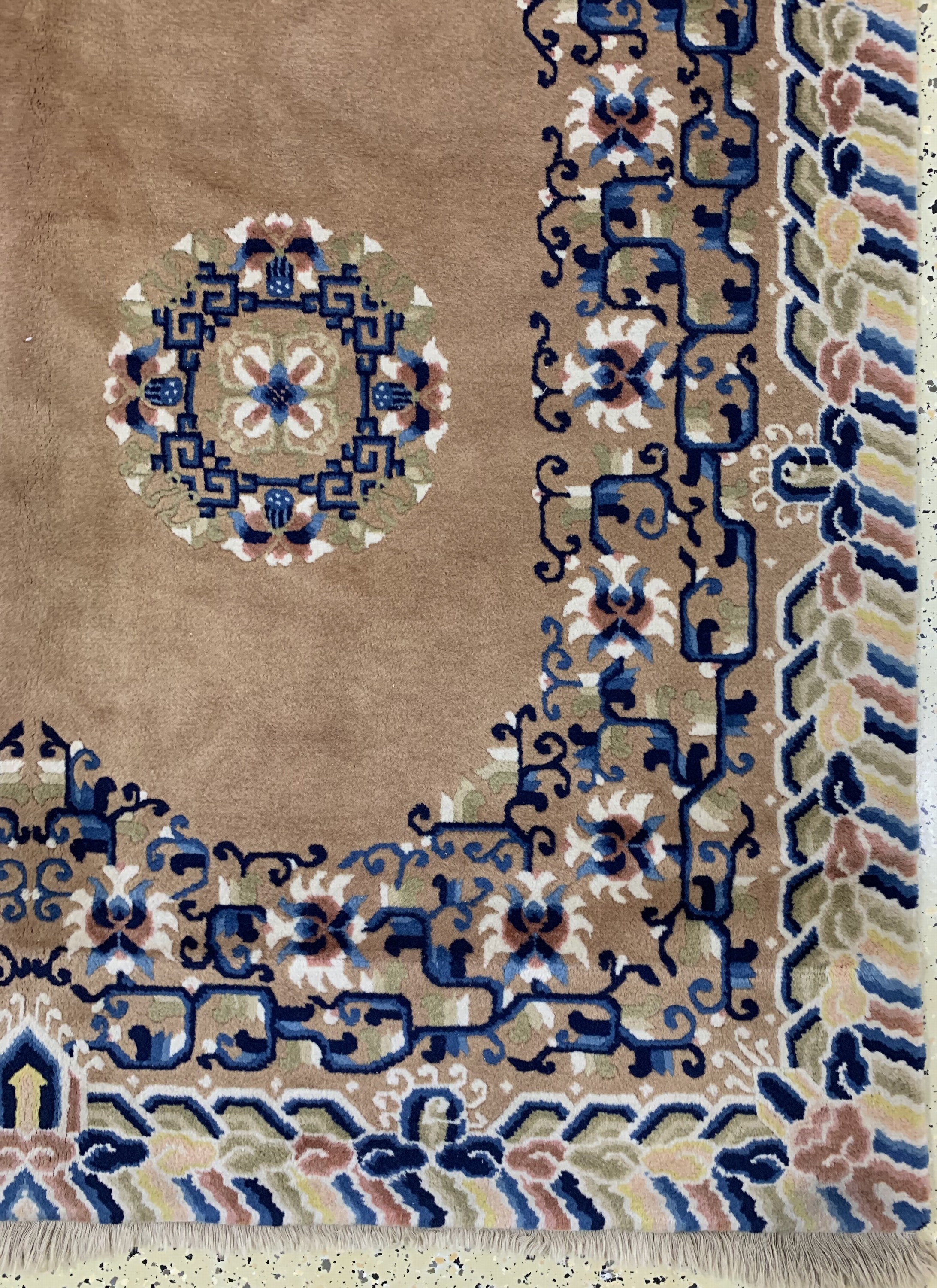 Detail a: Peking, China, Ende 20.Jhd, Wolle auf Baumwolle, ca. 245 x 155 cm, EHZ: 2