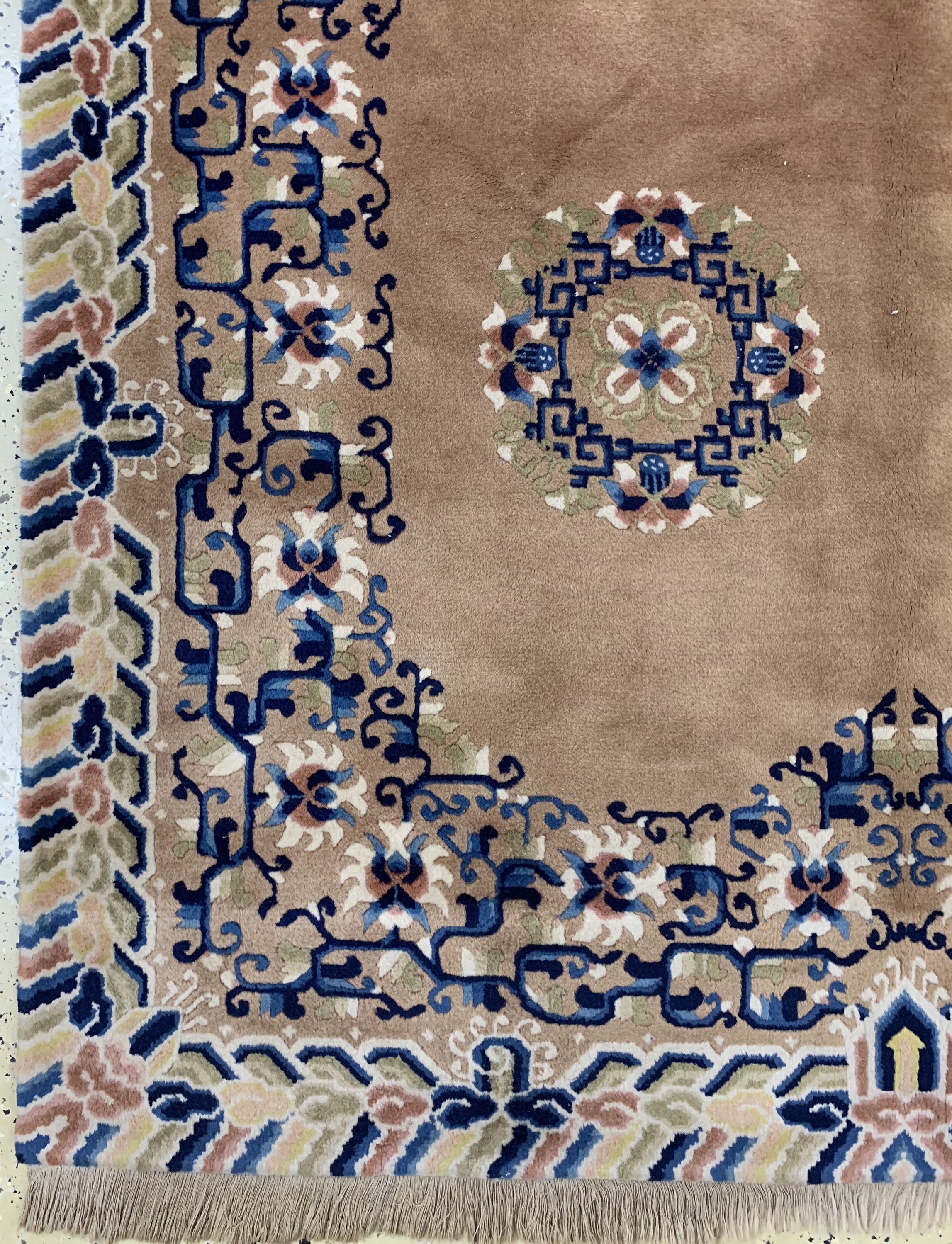 Detail b: Peking, China, Ende 20.Jhd, Wolle auf Baumwolle, ca. 245 x 155 cm, EHZ: 2