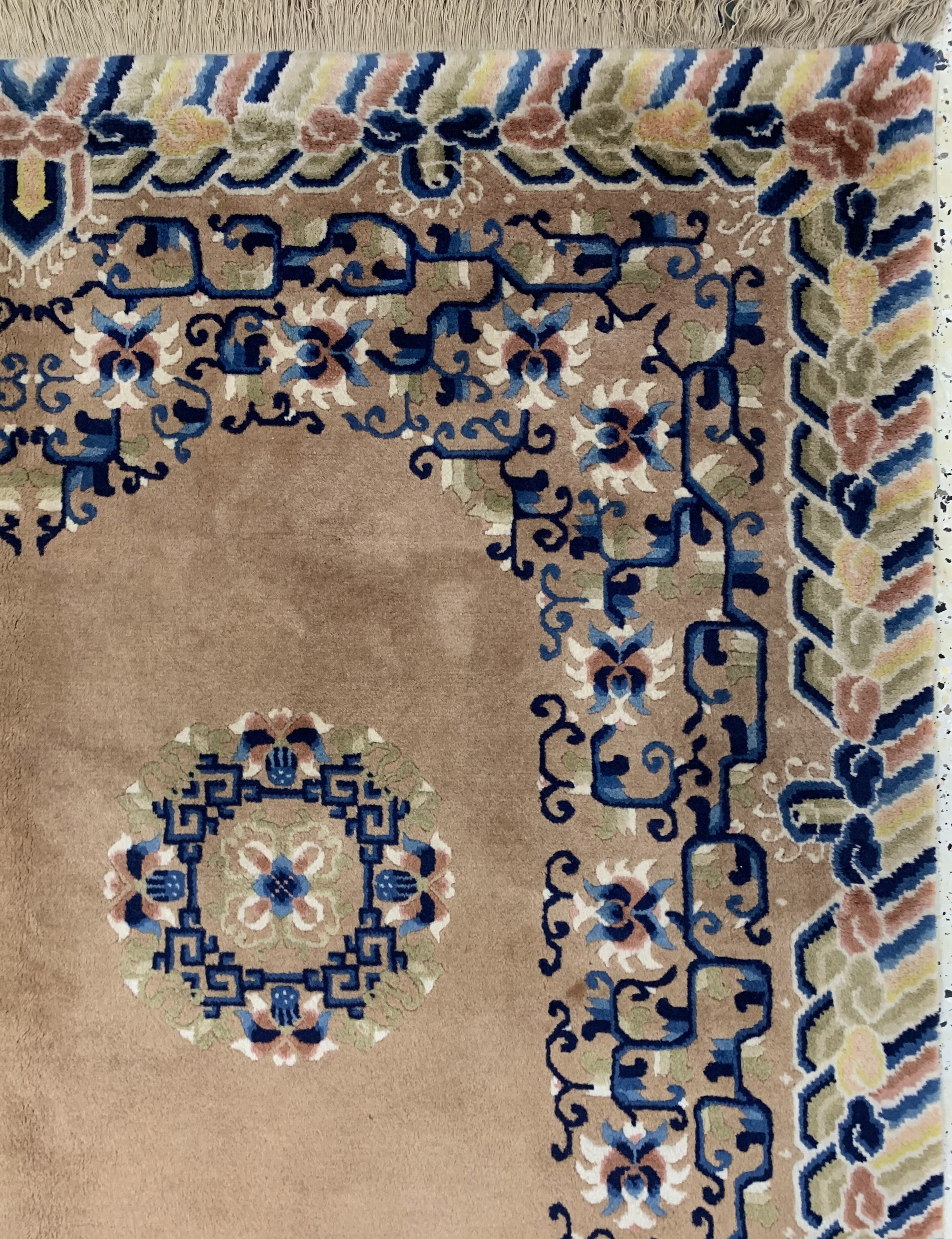 Detail e: Peking, China, Ende 20.Jhd, Wolle auf Baumwolle, ca. 245 x 155 cm, EHZ: 2