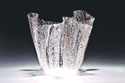 Image 26941007 - Große Taschentuchvase, "Fazzoletto", Venini, Murano, 2. Hälfte 20. ...