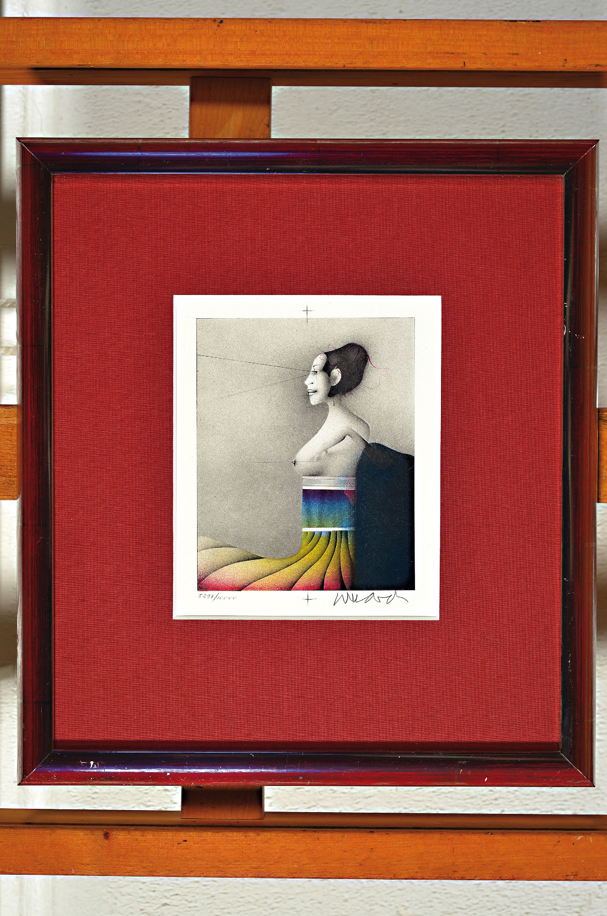 Detail l: Paul Wunderlich, 1927 - 2010, drei Lithografien, alle num. und handsigniert,a. num. 5298/1000, PP-Ausschnitt ca. 17 x 14 cm, Rahmen ca. 34 x 30.5 cm, ...