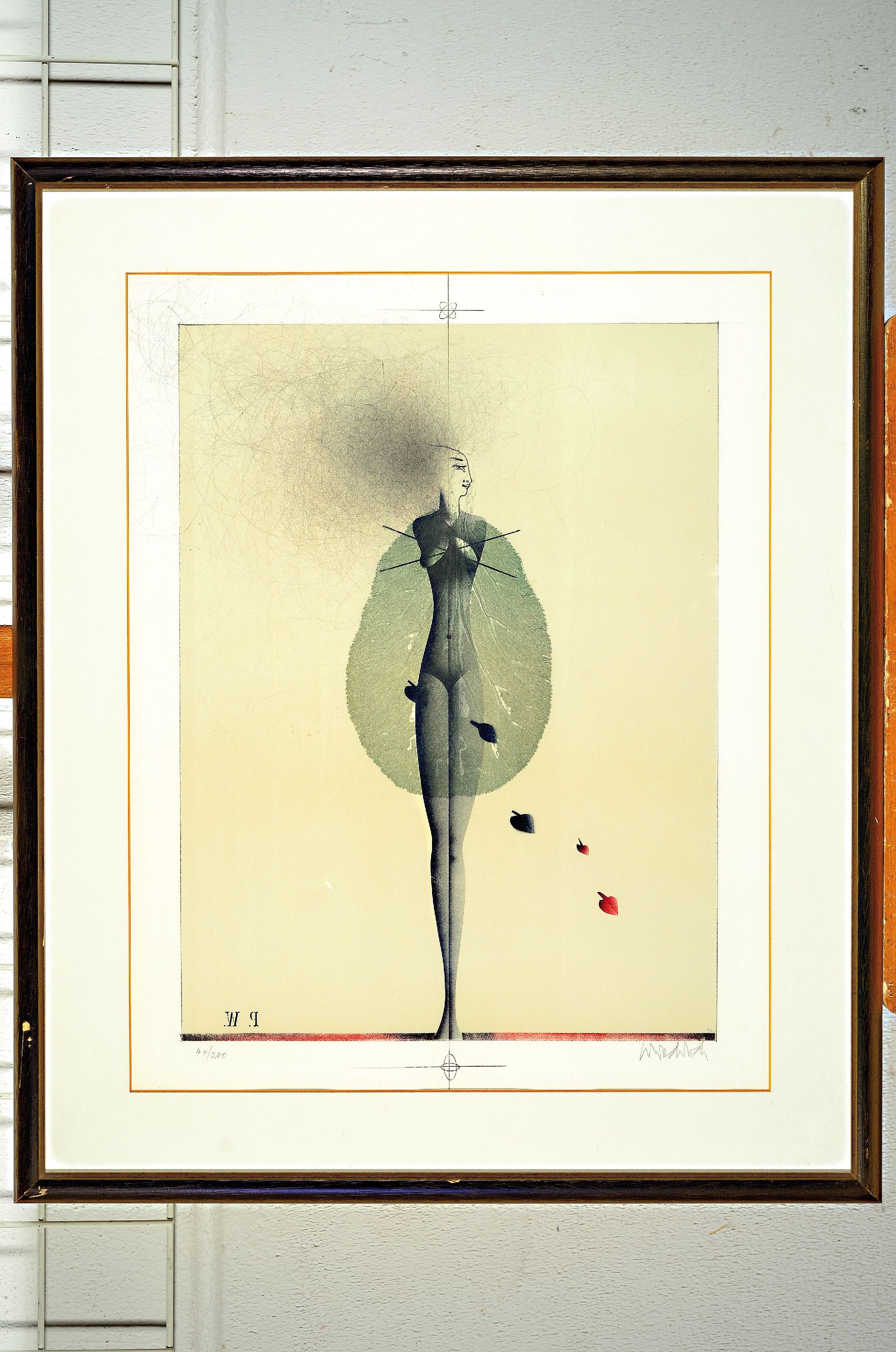 Detail m: Paul Wunderlich, 1927 - 2010, drei Lithografien, alle num. und handsigniert,a. num. 5298/1000, PP-Ausschnitt ca. 17 x 14 cm, Rahmen ca. 34 x 30.5 cm, ...