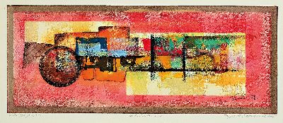 Image 26941117 - Ernst Peter Rade, geb. 1938, 2 Arbeiten in Acryl/Tempera aus der Mappe 86, Abstraktion ...