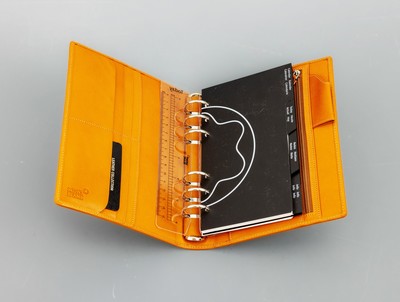 26941213a - MONTBLANC Organizer, senffarb. Leder, Made in Germany, DIN A 5, innen senffarb., Innen ...