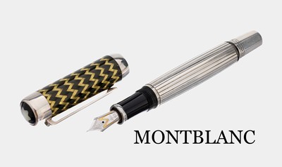 Image MONTBLANC Patron of Art Füller 2004, 925er Silber, Modell JP Morgan, limitierte ...