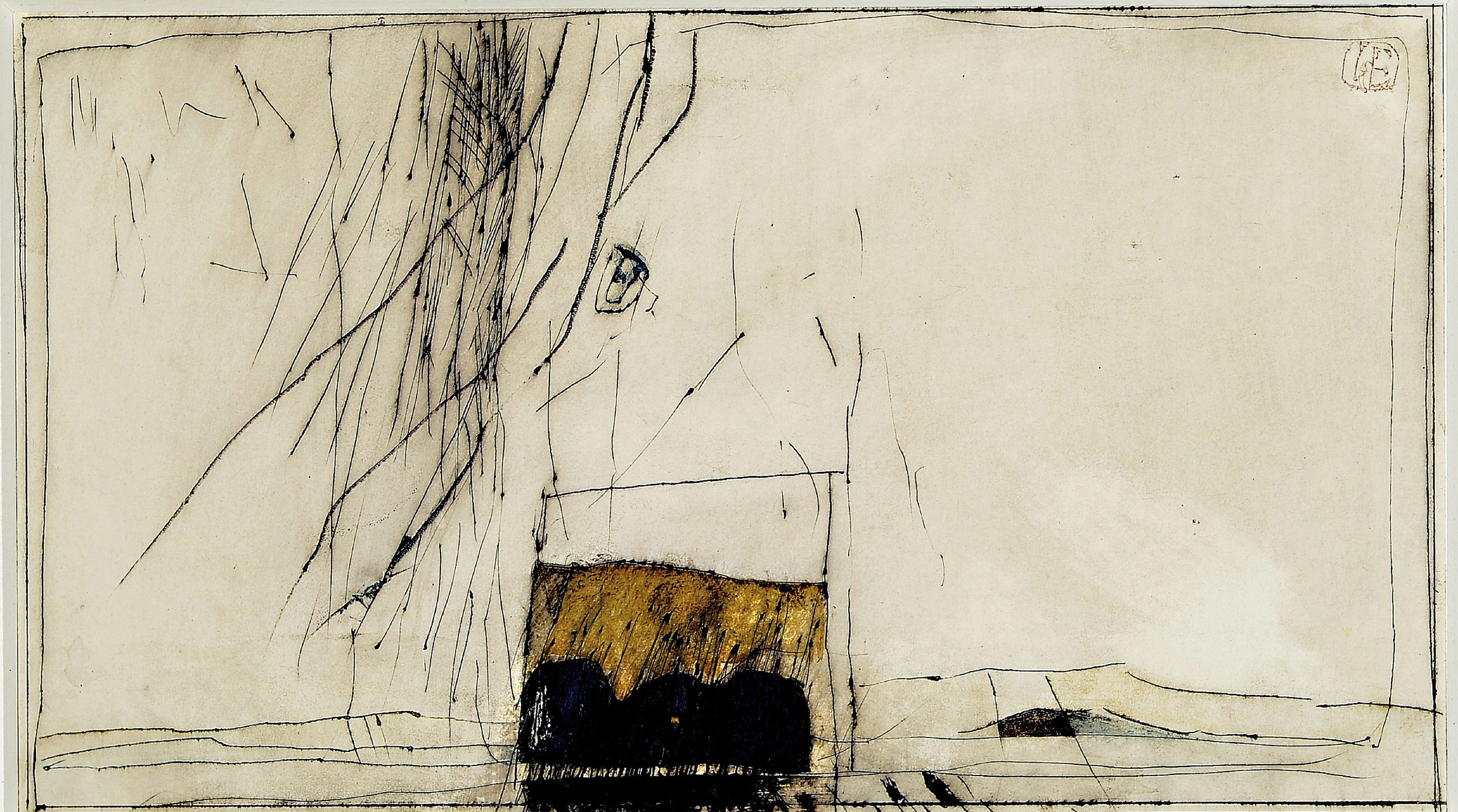 Detail a: Paul in den Eicken, 1945 Bielefeld-2013 Palma, 2 Radierungen mit Prägung auf glänzendem Papier