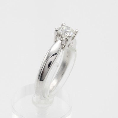 Image 26941300 - Ring mit Brillantsolitär, WG 585/000, Brill.in Krappenfassung 0.70 ct Weiß/si ...