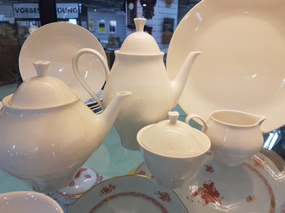 26941741c - Kaffee-/Teeservice, Meissen, 60/70er Jahre, weiß, Kaffeekanne, Teekanne, sechs ...