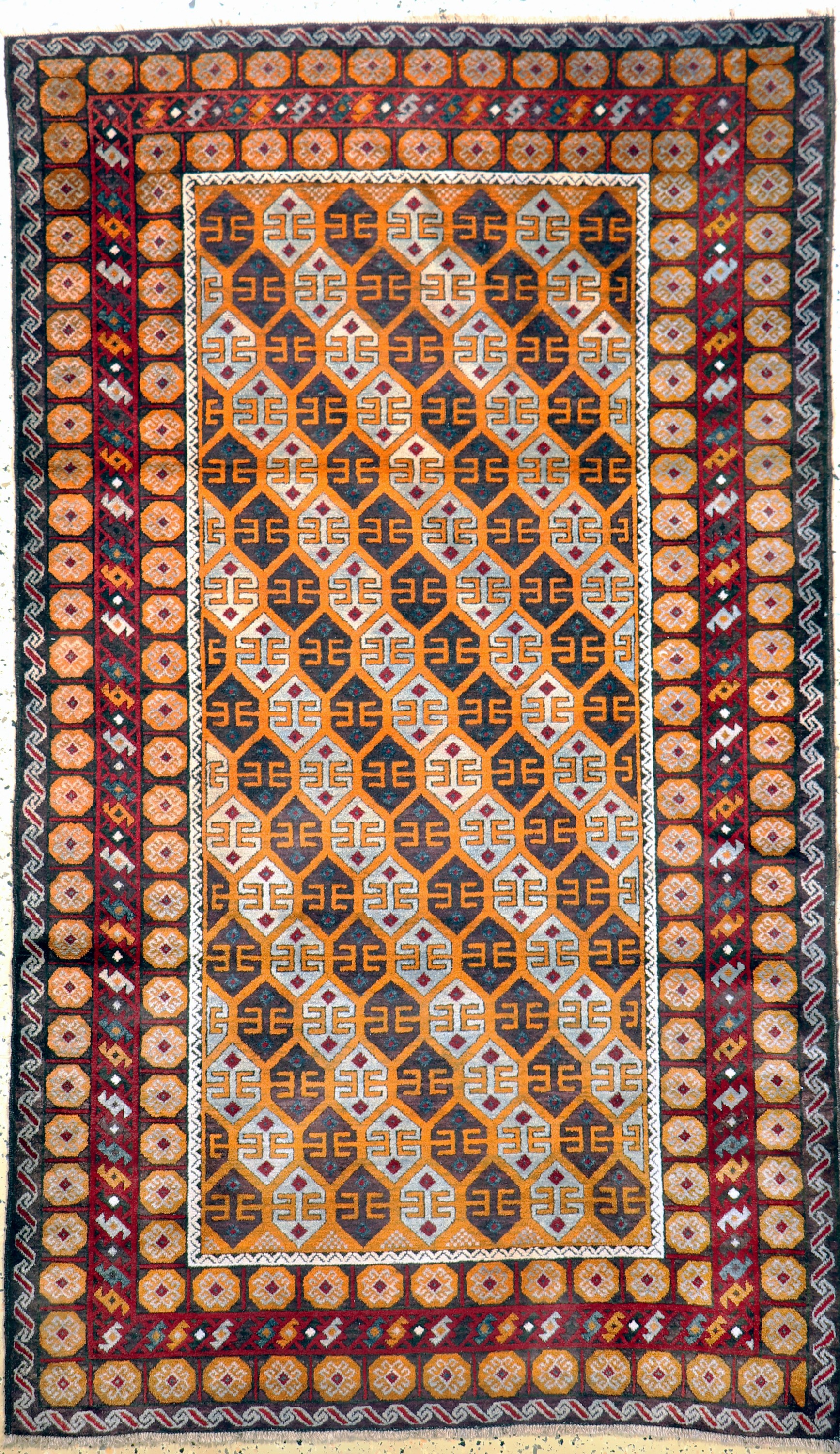 Belutsch, Afghanistan, Anfang 20.Jhd, Wolleauf Baumwolle, ca. 200 x 117 cm, EHZ: 2