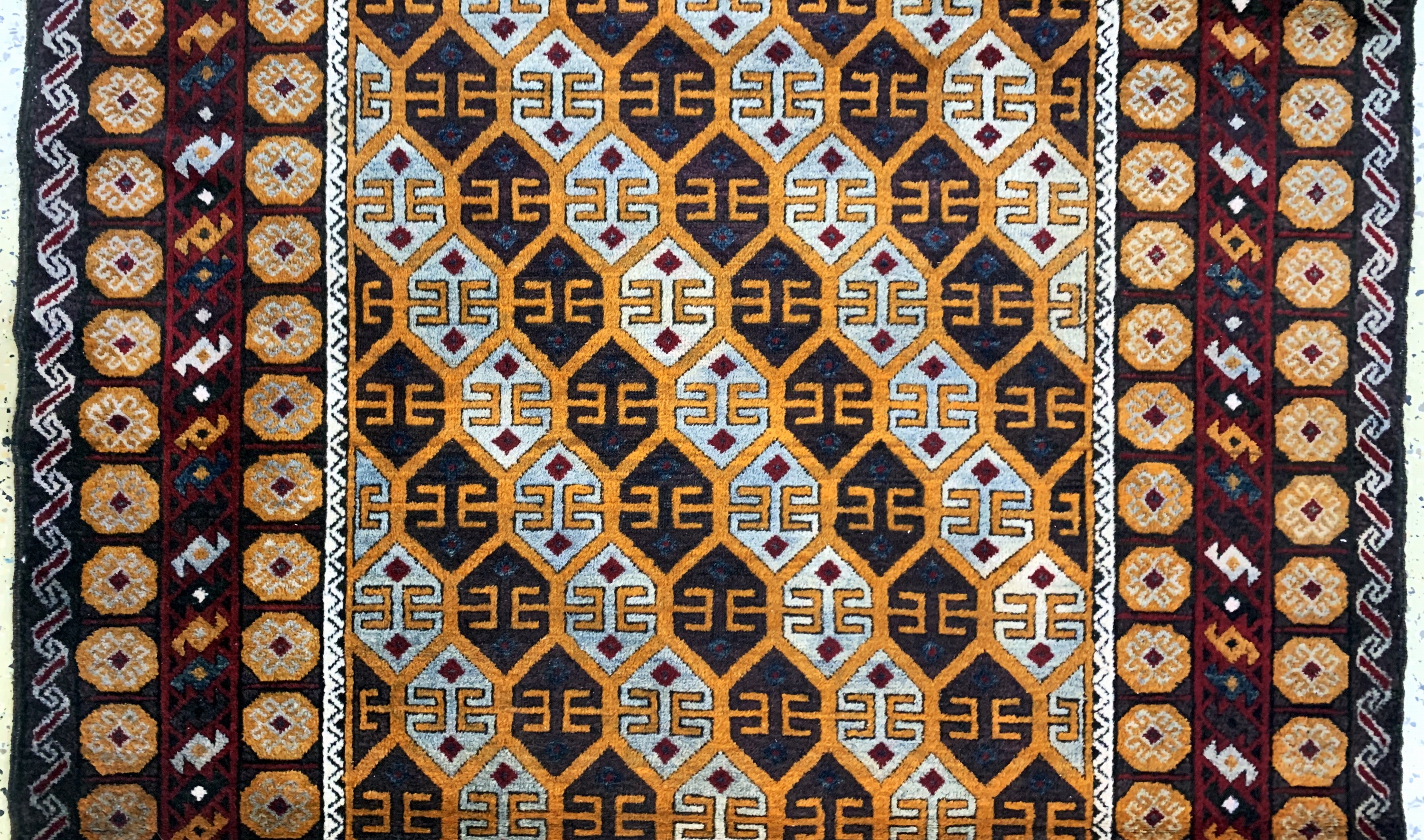 Detail b: Belutsch, Afghanistan, Anfang 20.Jhd, Wolleauf Baumwolle, ca. 200 x 117 cm, EHZ: 2