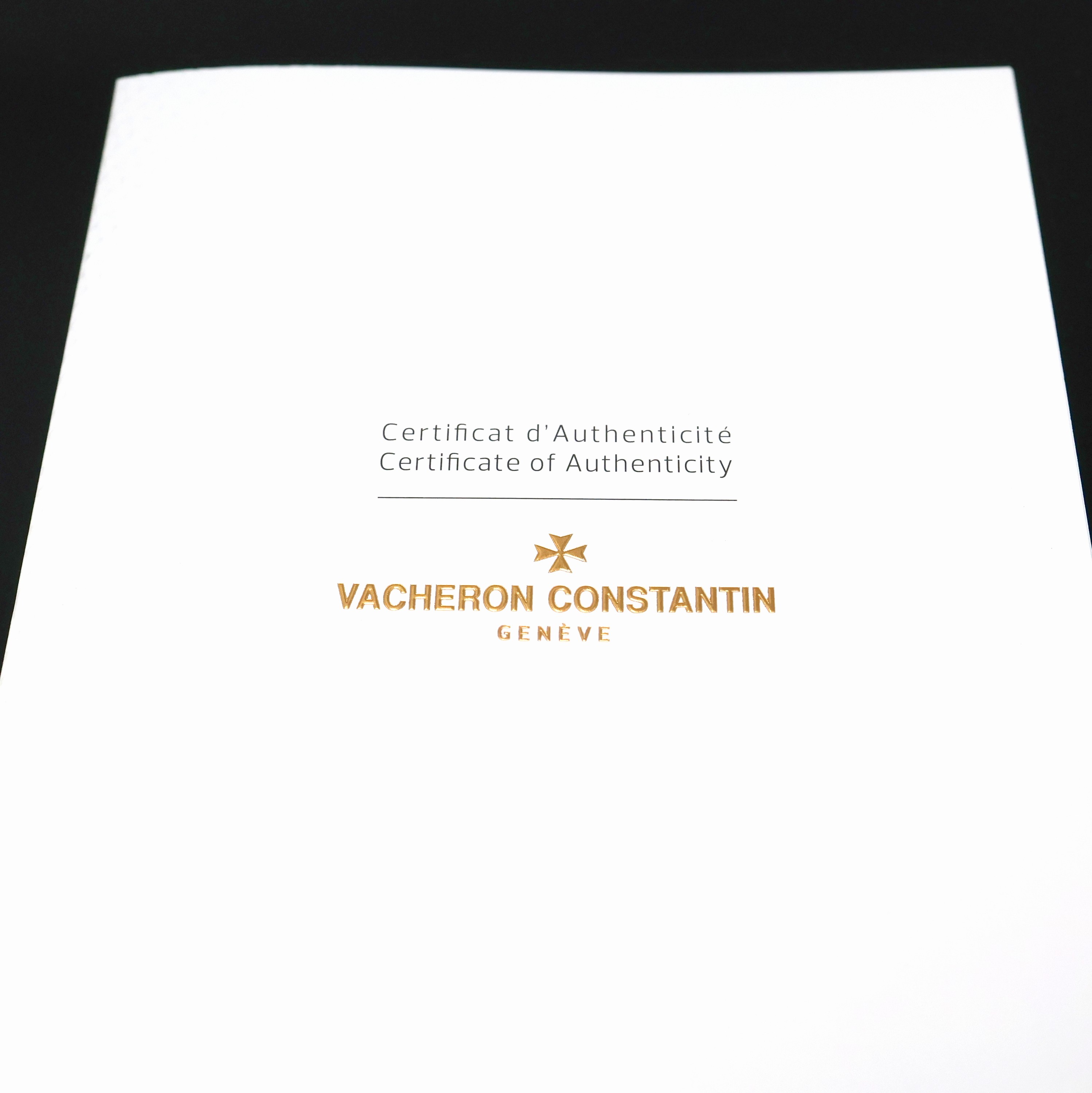Detail f: VACHERON & CONSTANTIN offene Herrentaschenuhr in GG 750/000, Schweiz lt. Zertifikat um 1848, Geh. dell., Goldcuvette, Emailzifferbl. riss., röm. ...