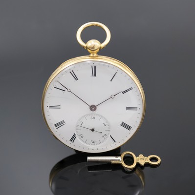 Image VACHERON & CONSTANTIN offene Herrentaschenuhr in GG 750/000, Schweiz lt. Zertifikat ...