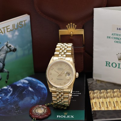 Image ROLEX Herrenarmbanduhr Oyster Perpetual Datejust Referenz 16238, Automatik, LC 100, ...