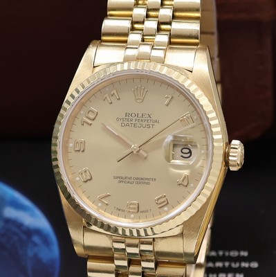 26942172a - ROLEX Herrenarmbanduhr Oyster Perpetual Datejust Referenz 16238, Automatik, LC 100, ...