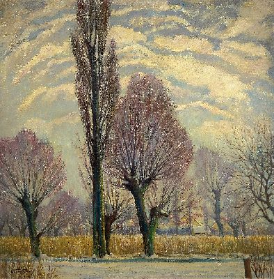 Image 26942323 - Erich Grube, 1890 Berlin - 1952 Frankfurt/M., "In Bohnsdorf" betitelt, ...