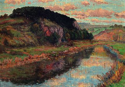 Image 26942330 - Philipp Zeltner, 1865 Main - 1965, zwei Ölgemälde, 1x Sommerlandschaft mit ...