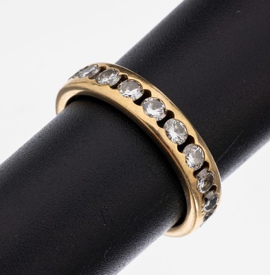 Image 18 kt Gold Brillant-Memoryring, GG 750/000,20 Brillanten zus. ca. 1.40 ct ...