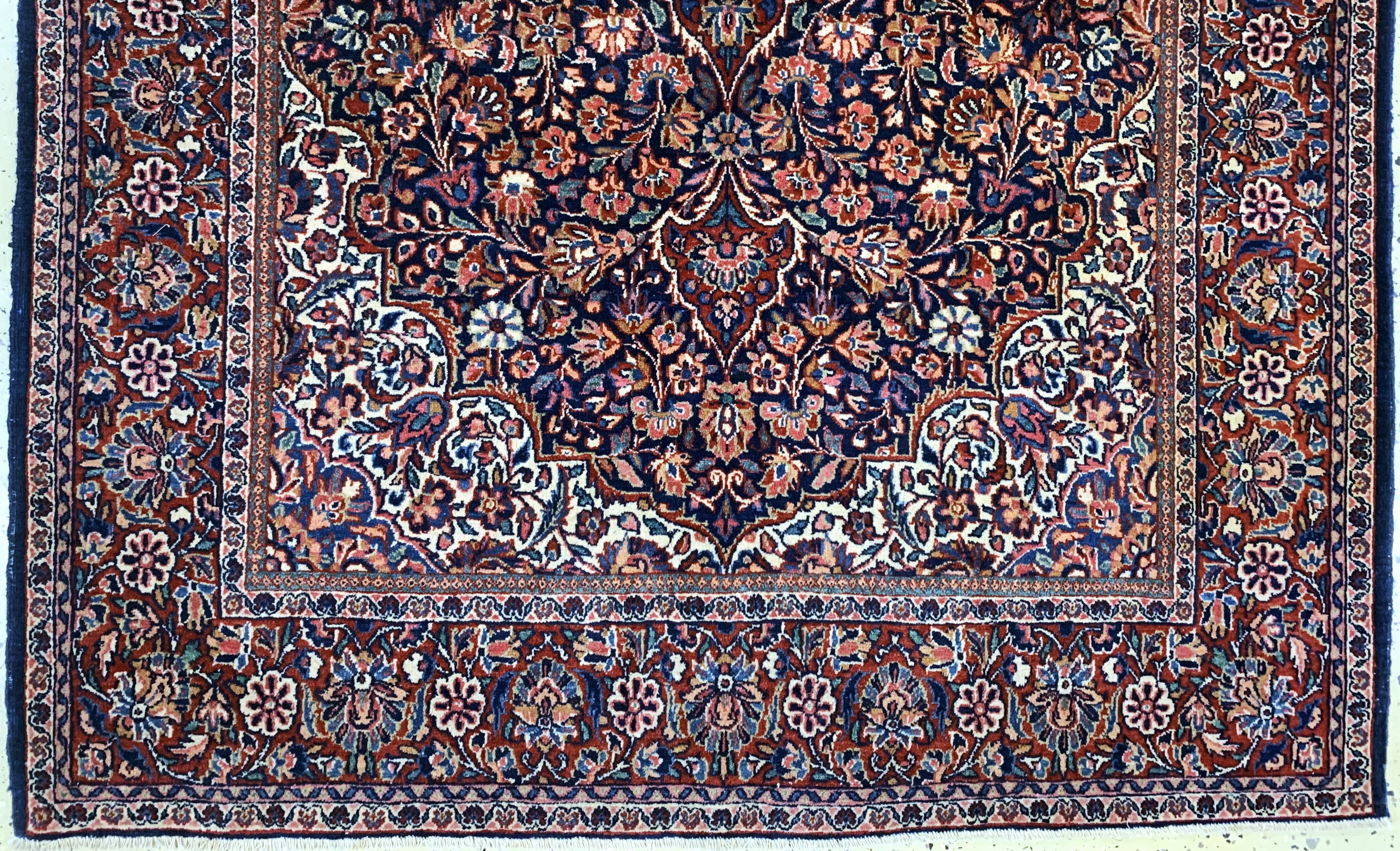 Detail c: Keschan alt, Persien, Anfang 20.Jhd, Wolle auf Baumwolle, ca. 210 x 140 cm, EHZ: 2-3