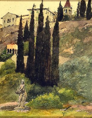 Image 26942494 - Wilhelm Beckmann, 1852 Düsseldorf- 1942, "Verona", 1885, u. re. bezeichnet ...