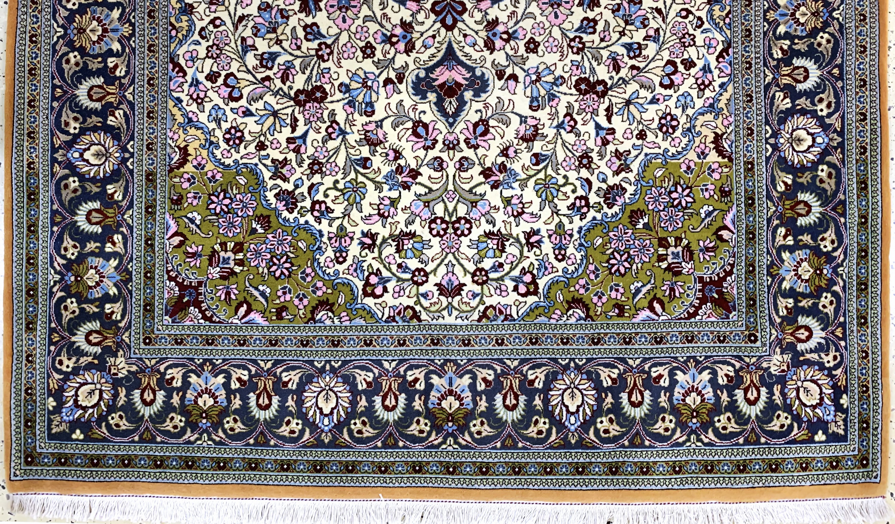 Detail c: Ghom Kork, Persien, Ende 20.Jhd, Korkwolle auf Baumwolle, ca. 233 x 145 cm, EHZ: 2(Abrasch)