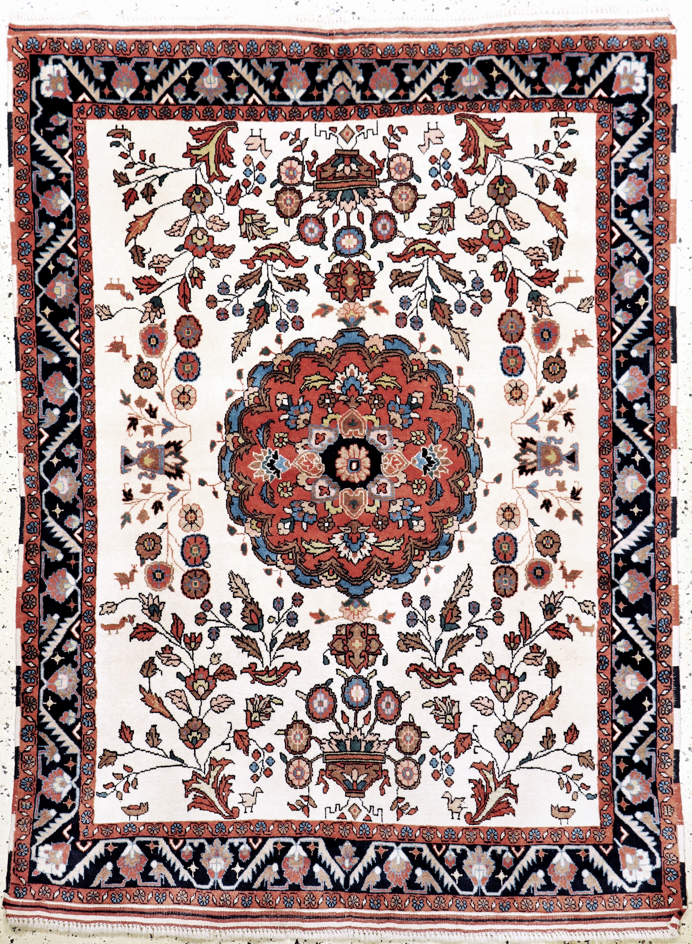 Ghochan, Persien, Mitte 20.Jhd, Wolle auf Wolle, ca. 173 x 130 cm, EHZ: 2(fleckig).