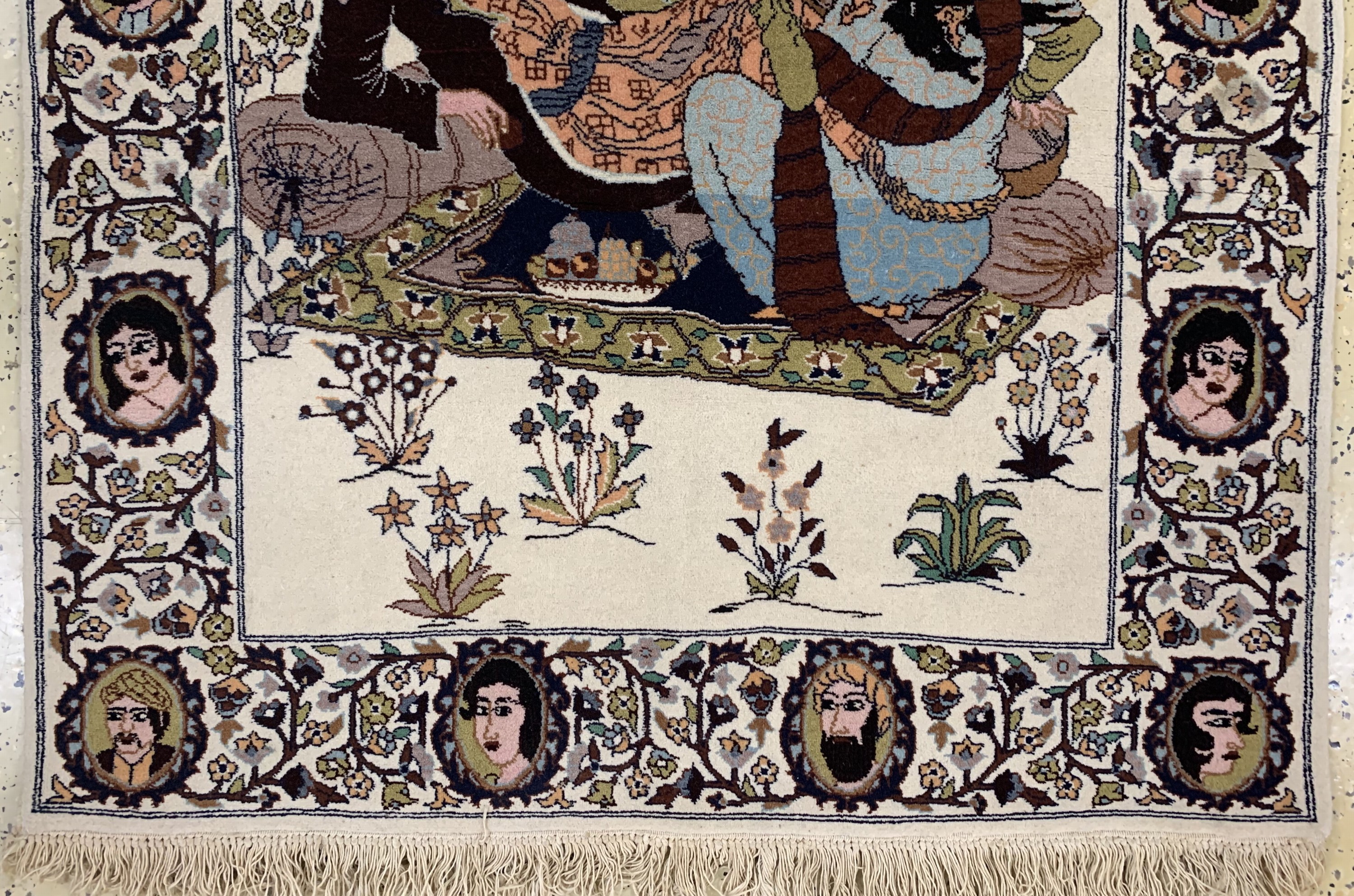 Detail c: Lahor, Pakistan, Ende 20.Jhd, Wolle auf Baumwolle, ca. 155 x 98 cm, EHZ: 2