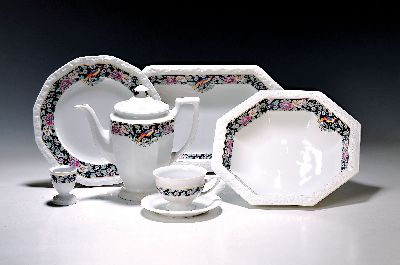 Image Tafelservice, Rosenthal, Maria Rustica, Porzellan, Kaffeekanne, 20 Tassen mit ...
