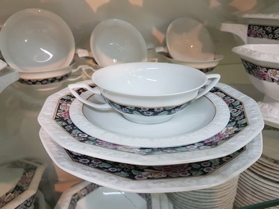 26942923f - Tafelservice, Rosenthal, Maria Rustica, Porzellan, Kaffeekanne, 20 Tassen mit ...